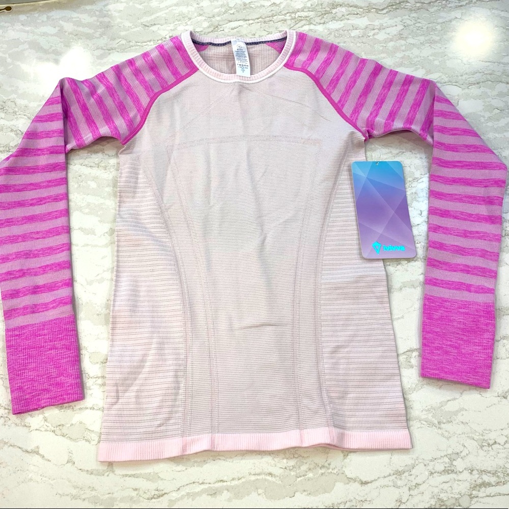 NWT Ivivva Fly Tech LS Tee - Size 10 - Pink